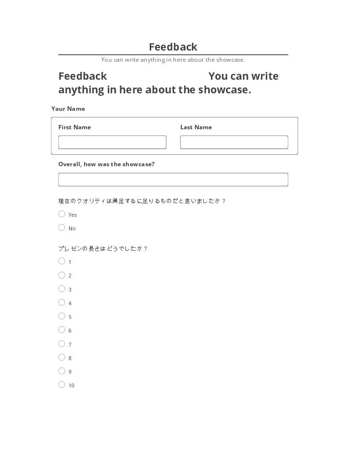 Extract Feedback from Salesforce