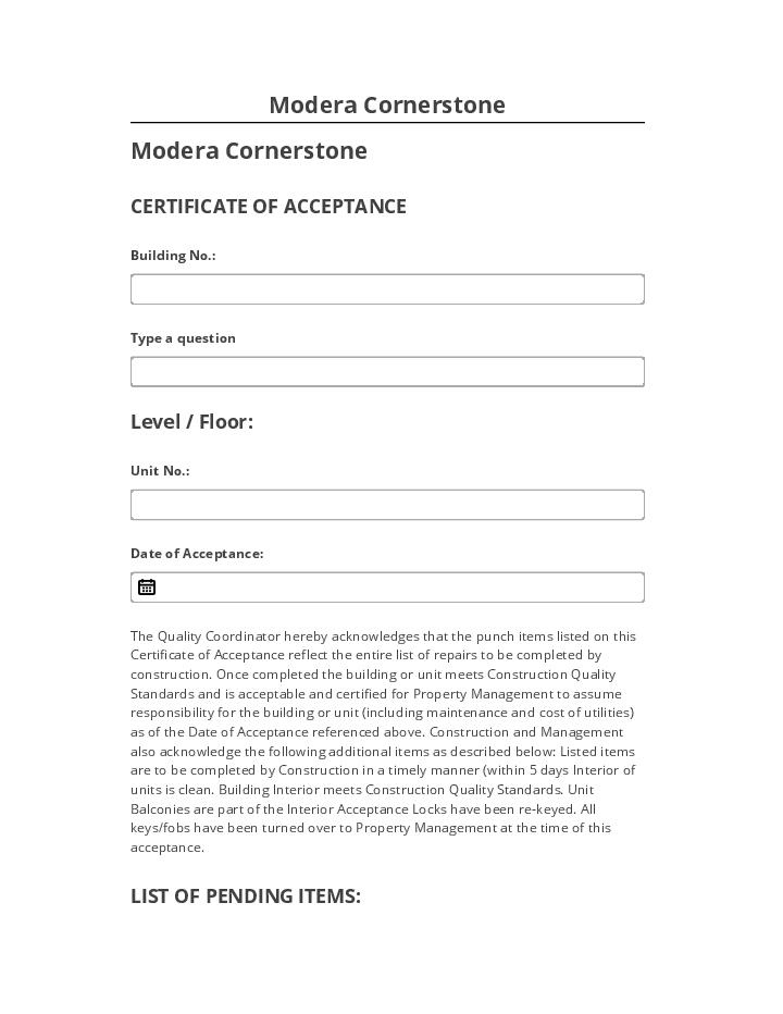 Manage Modera Cornerstone in Salesforce