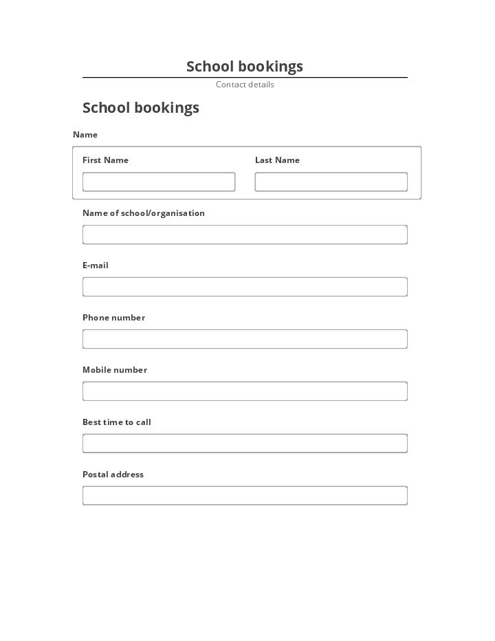 Archive School bookings