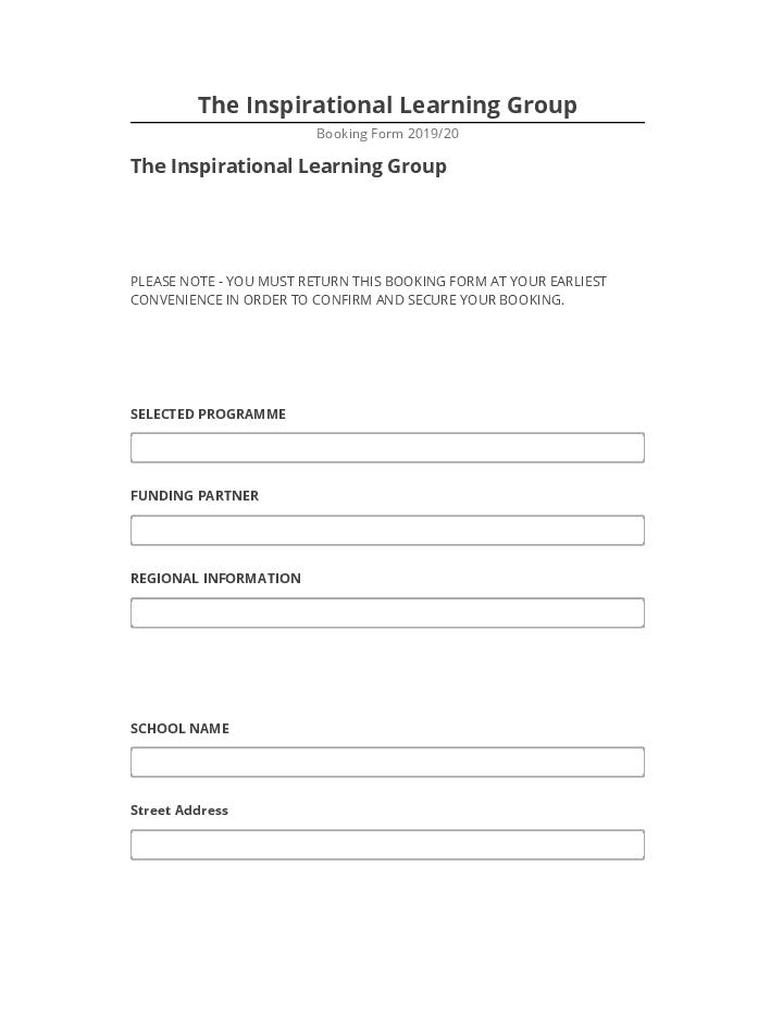 Pre-fill The Inspirational Learning Group from Netsuite
