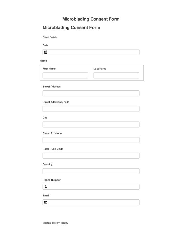 Extract Microblading Consent Form from Salesforce