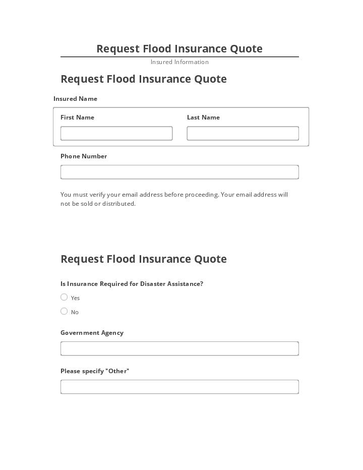 Integrate Request Flood Insurance Quote with Salesforce