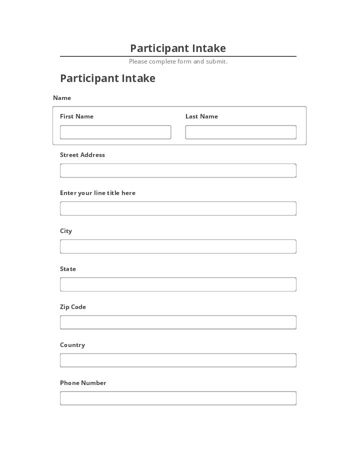 Archive Participant Intake to Netsuite
