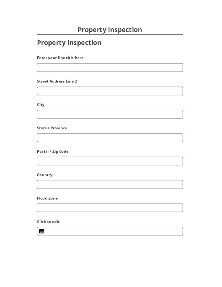 Arrange Property Inspection