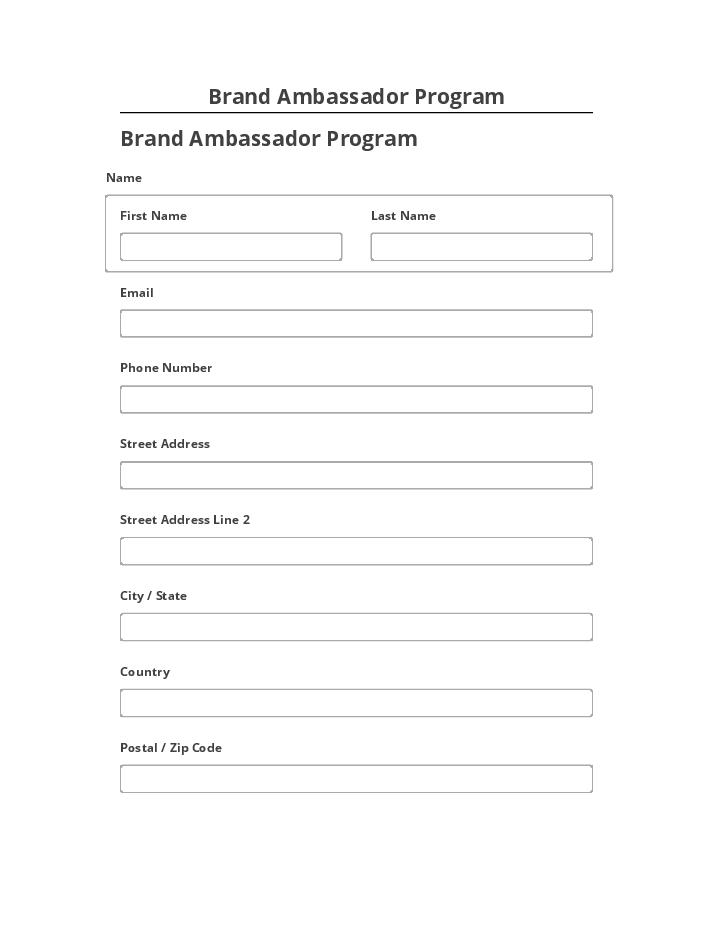 Archive Brand Ambassador Program to Salesforce