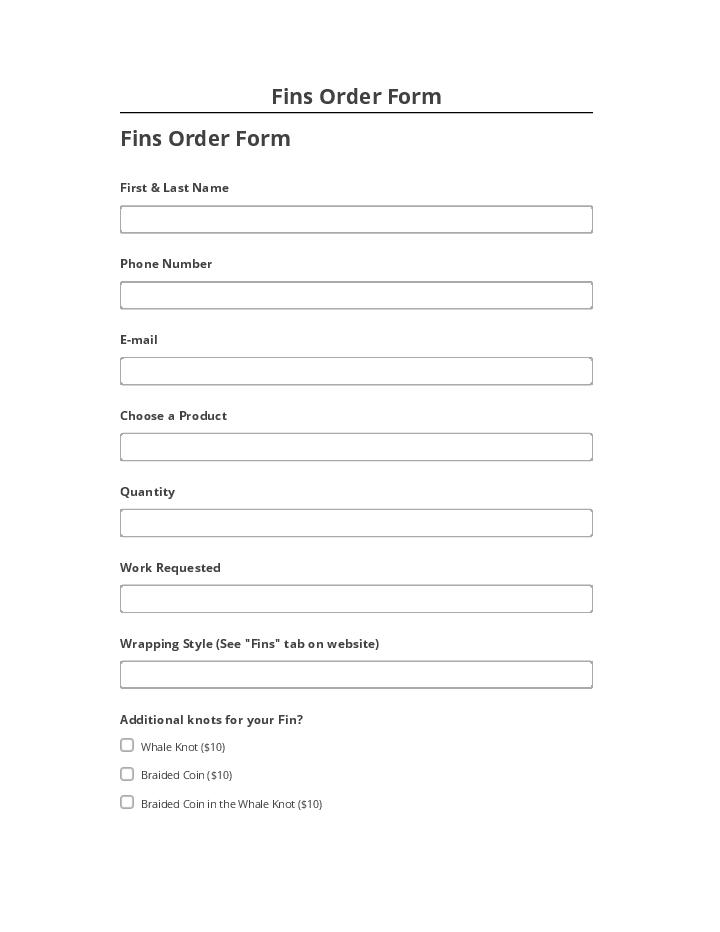 Integrate Fins Order Form with Microsoft Dynamics