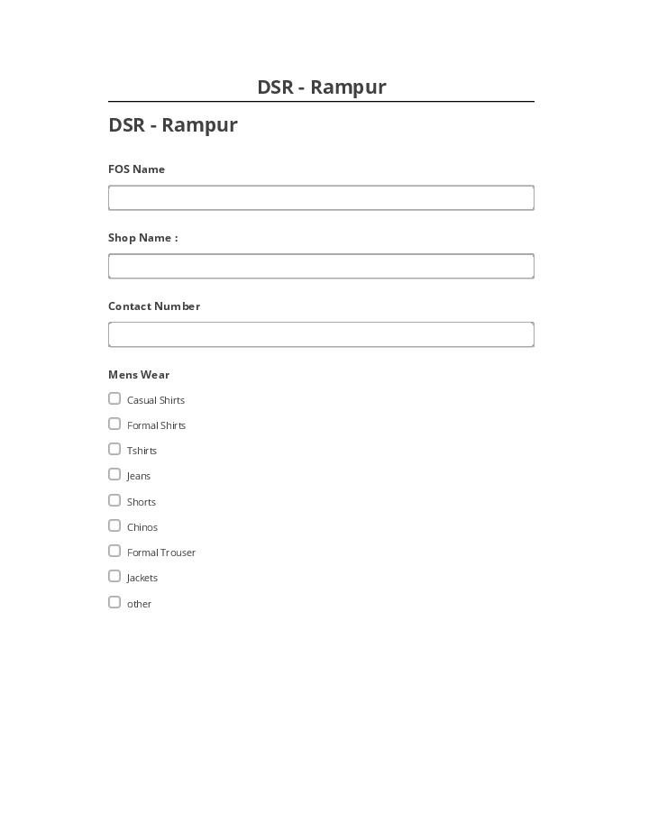 Update DSR - Rampur from Salesforce