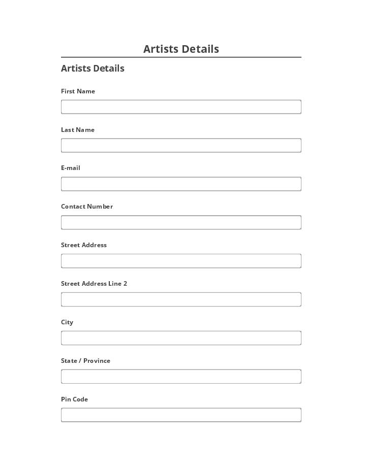 Integrate Artists Details with Netsuite