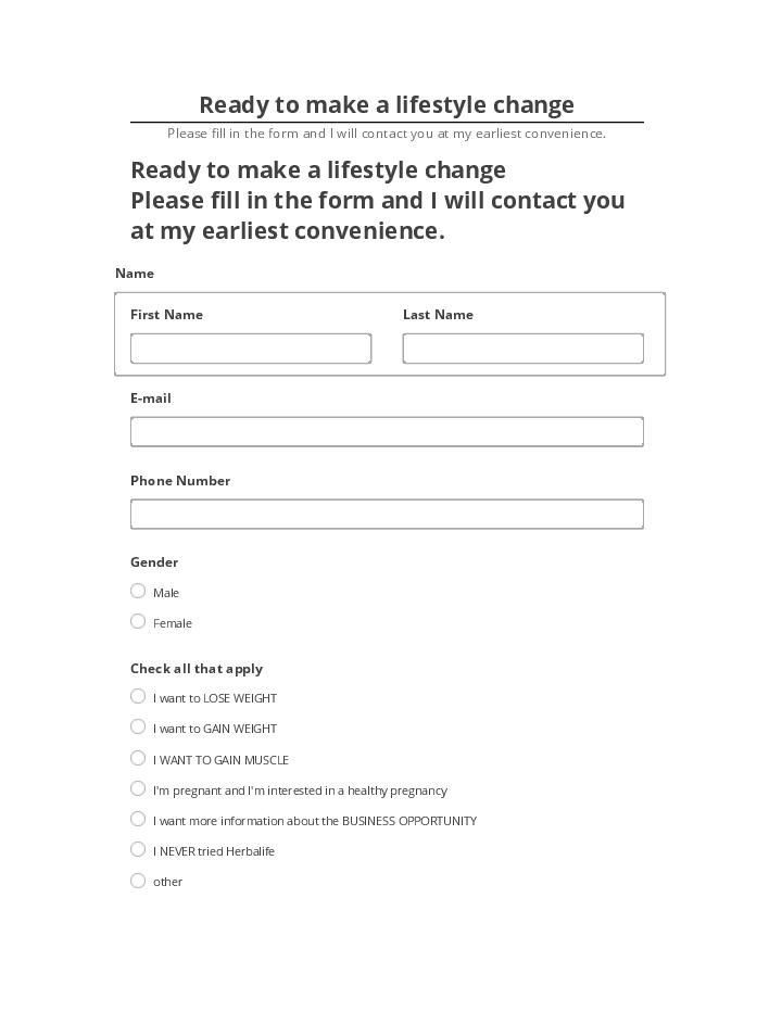 Automate Ready to make a lifestyle change in Salesforce