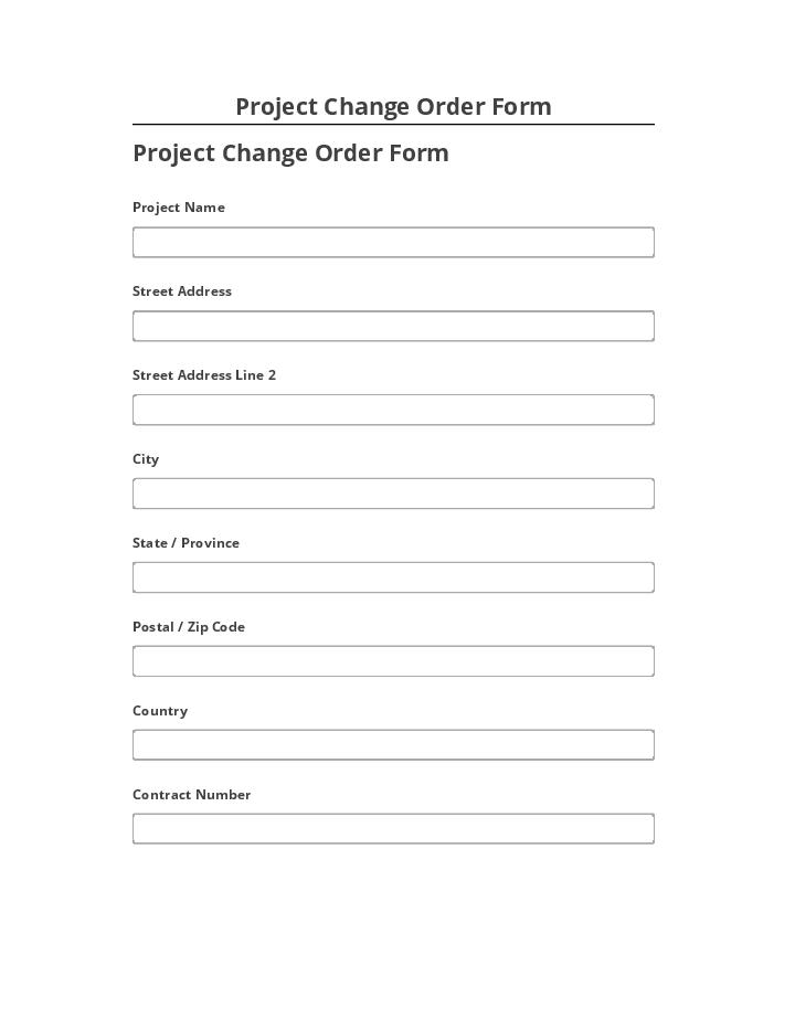 Synchronize Project Change Order Form with Microsoft Dynamics