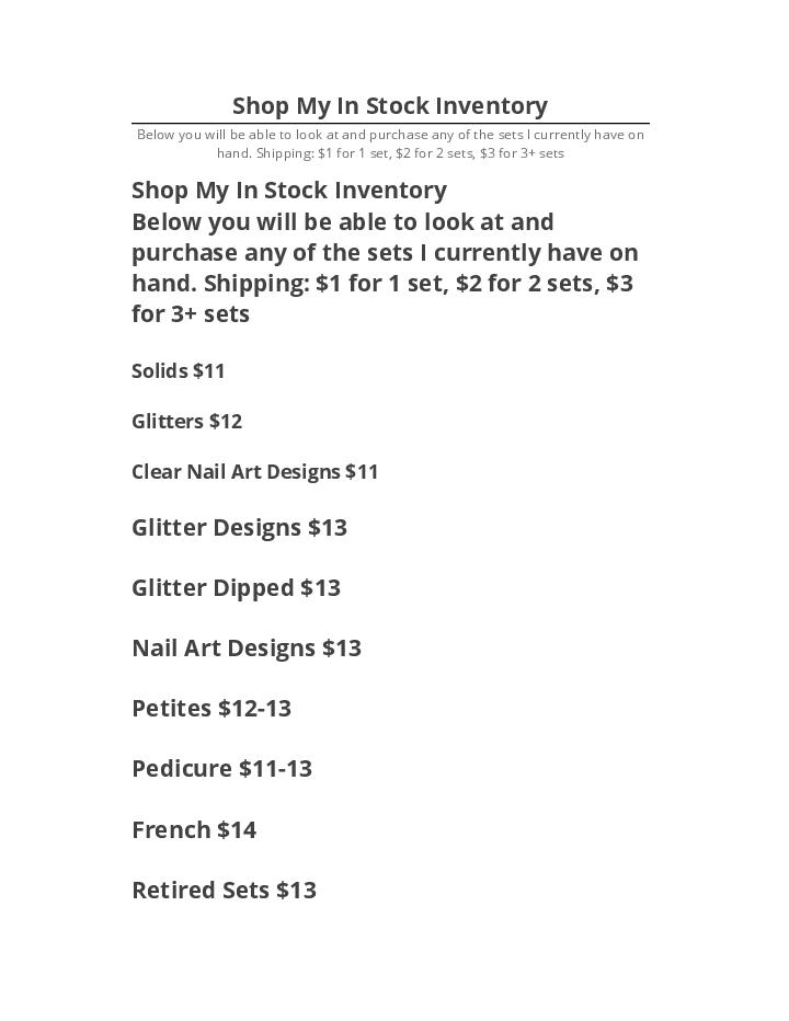 Incorporate Shop My In Stock Inventory in Salesforce