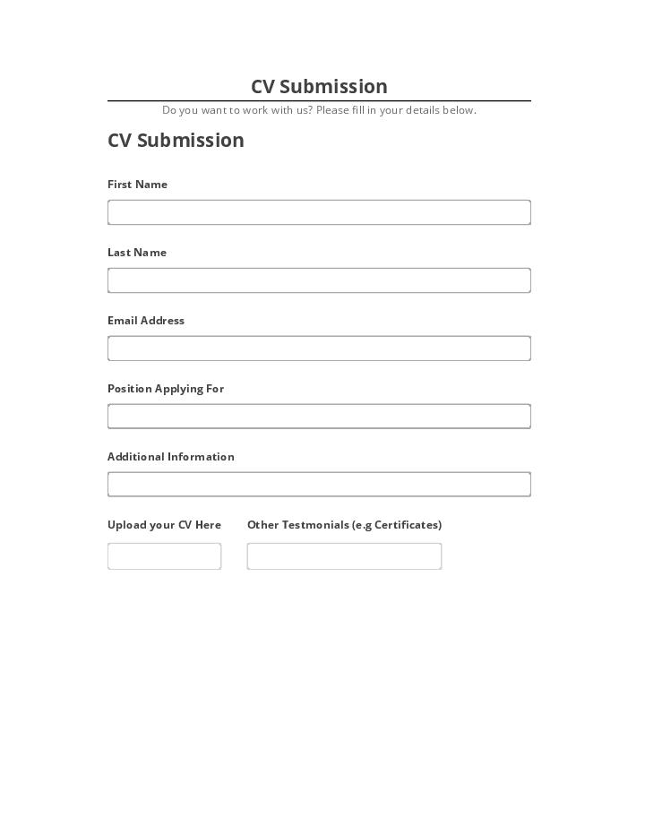 Extract CV Submission from Microsoft Dynamics