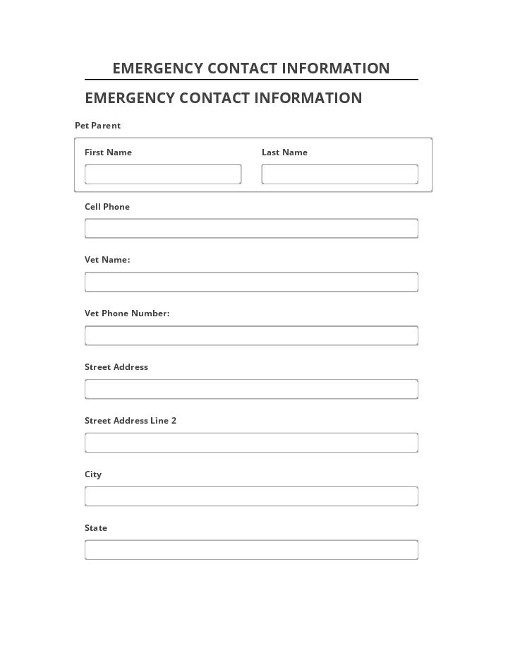 Automate EMERGENCY CONTACT INFORMATION in Microsoft Dynamics
