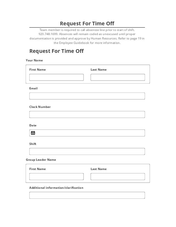 Automate Request For Time Off in Salesforce