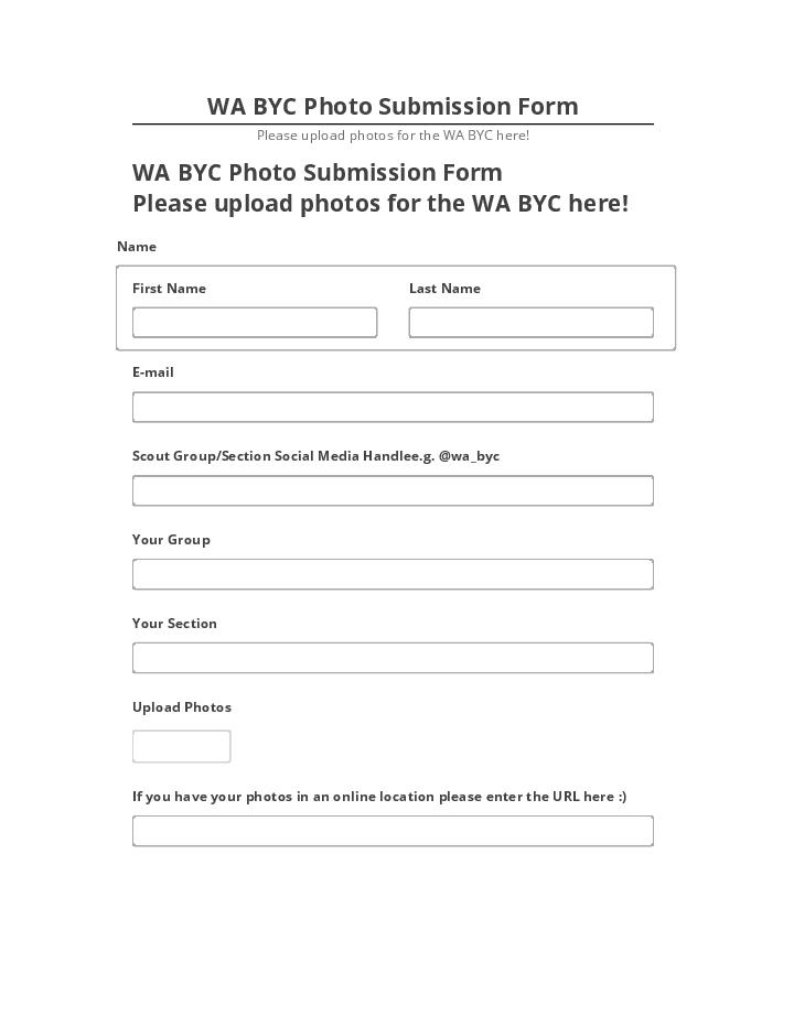Automate WA BYC Photo Submission Form in Netsuite