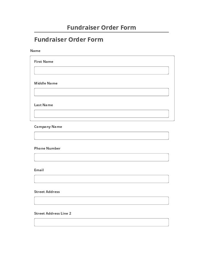Archive Fundraiser Order Form to Salesforce