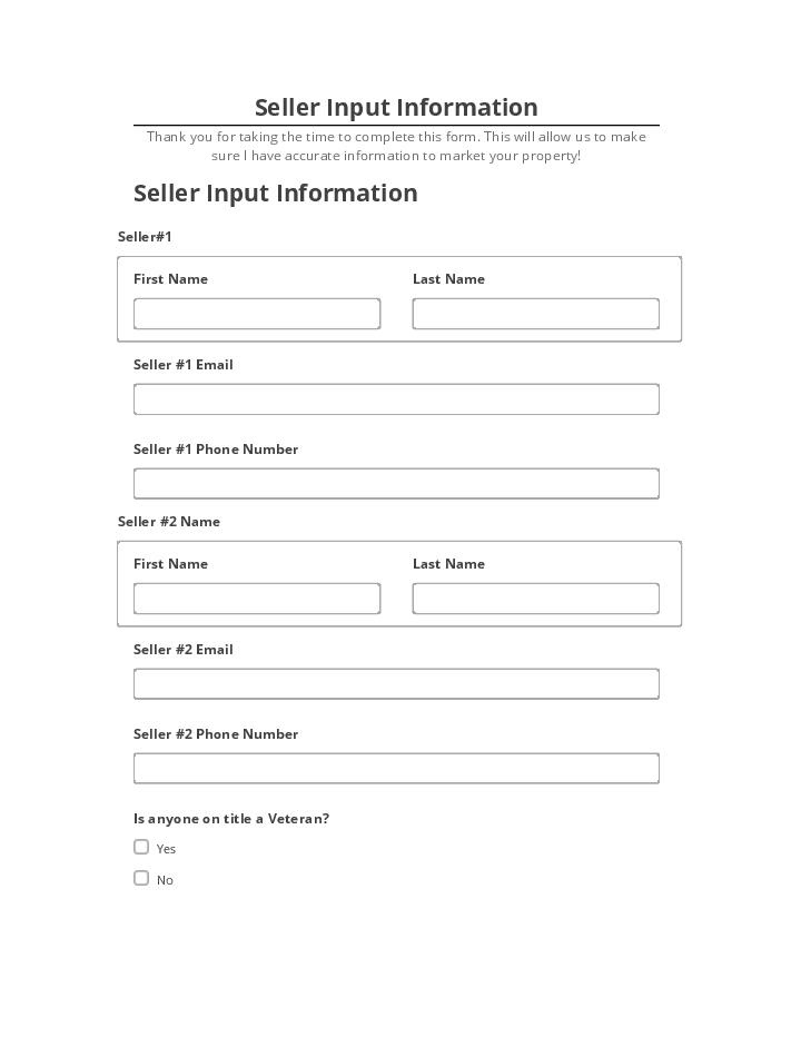 Integrate Seller Input Information with Microsoft Dynamics