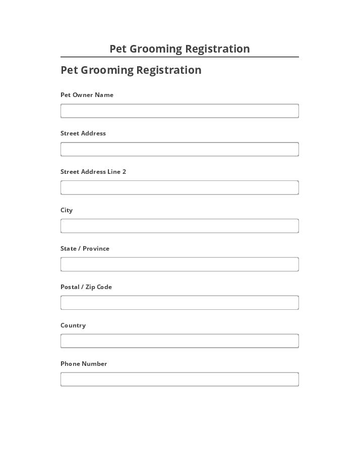 Synchronize Pet Grooming Registration with Netsuite
