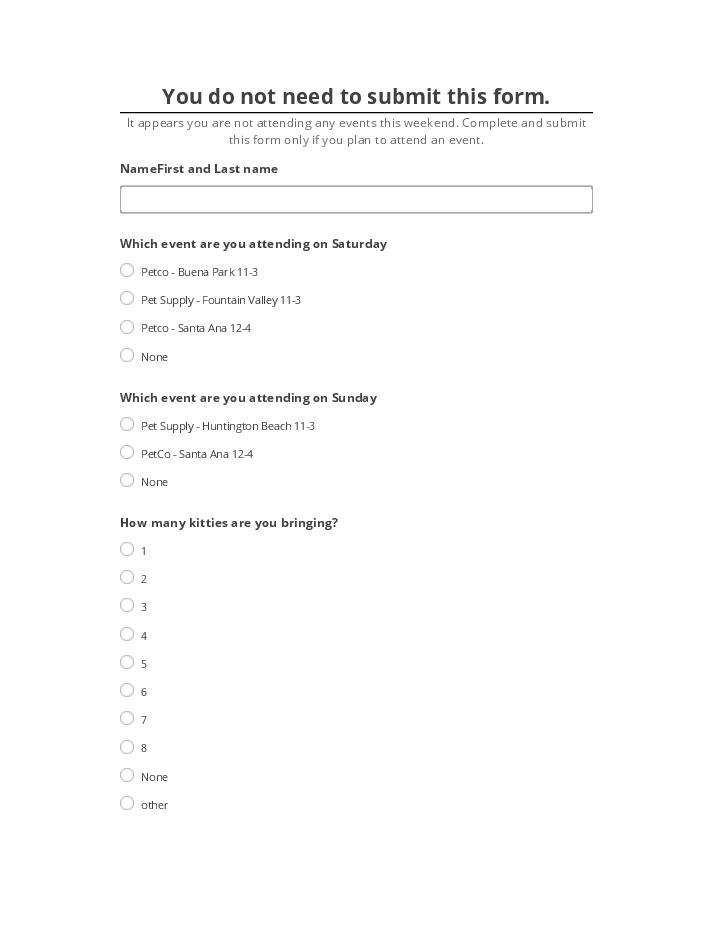 Integrate You do not need to submit this form. with Microsoft Dynamics