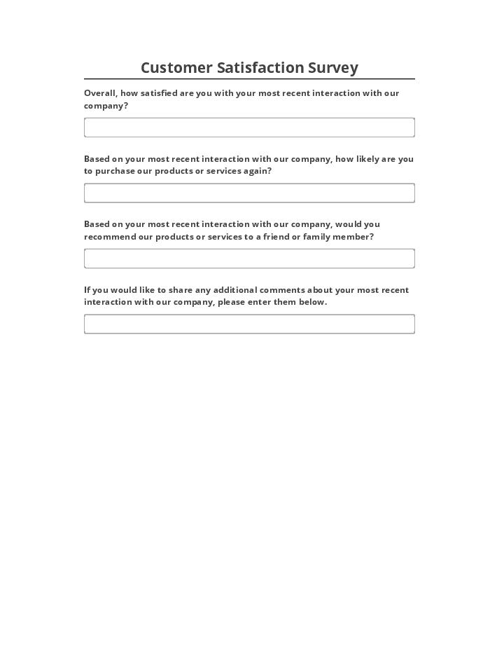 Extract Customer Satisfaction Survey from Salesforce