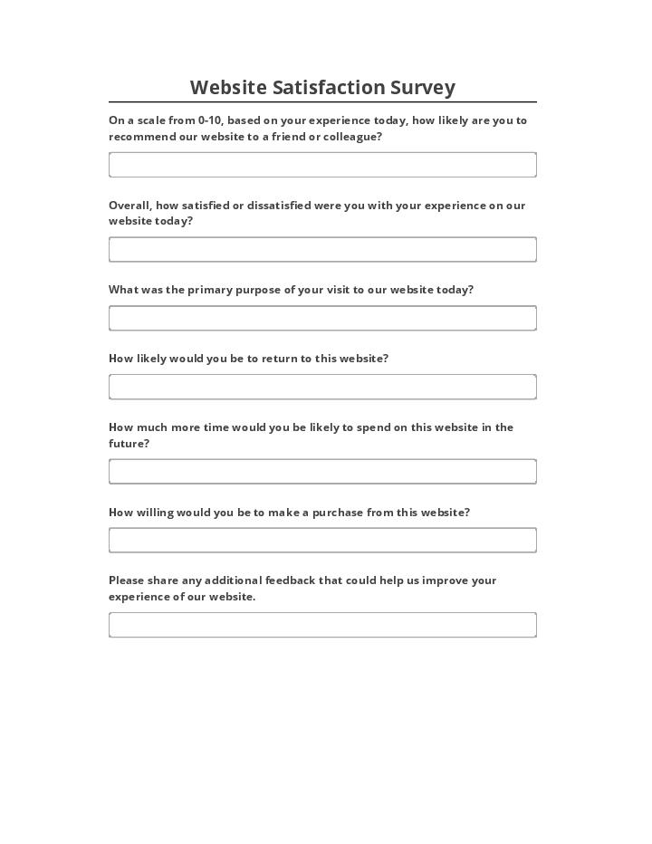 Archive Website Satisfaction Survey to Microsoft Dynamics