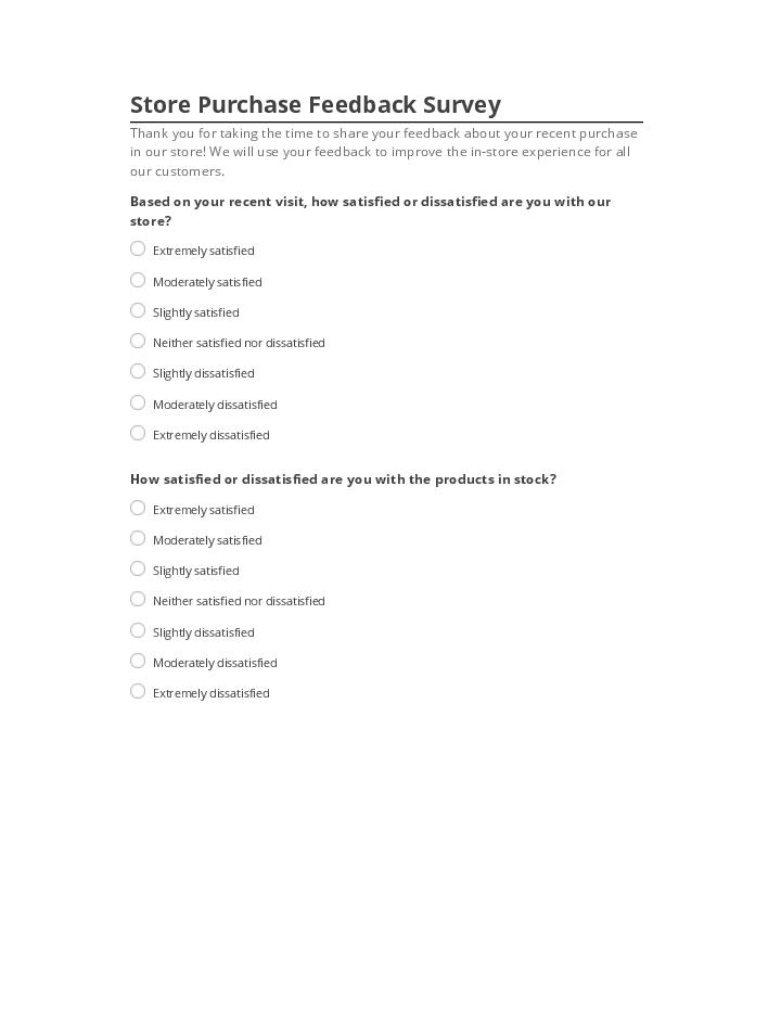 Extract Store Purchase Feedback Survey from Microsoft Dynamics