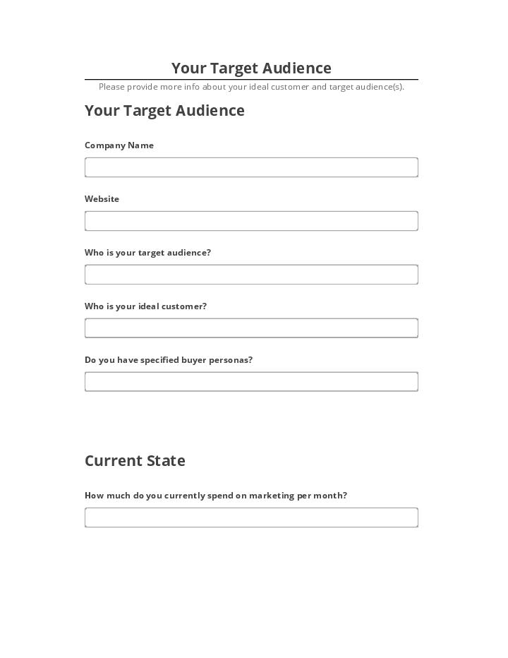 Update Your Target Audience from Salesforce