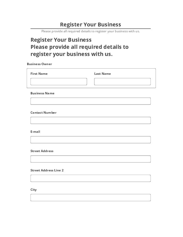 Incorporate Register Your Business in Microsoft Dynamics