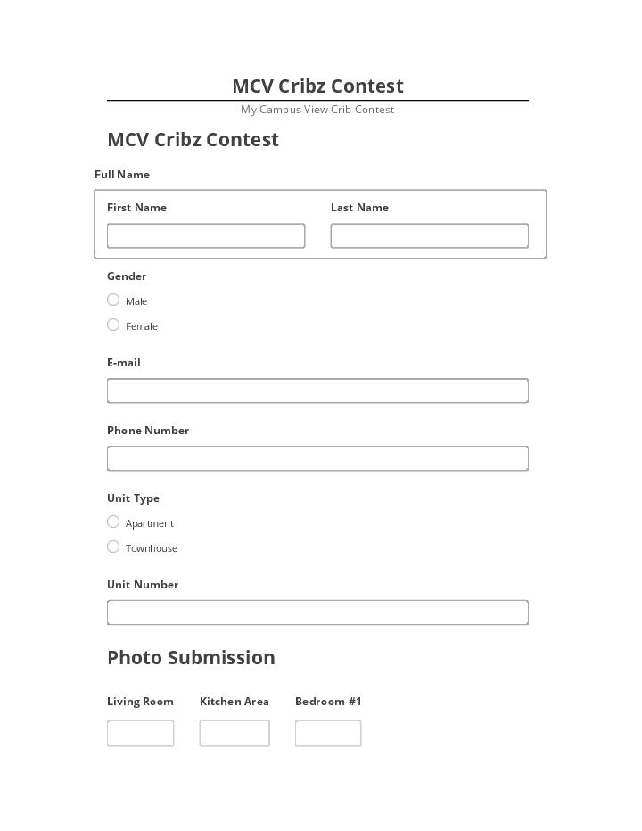 Pre-fill MCV Cribz Contest from Salesforce