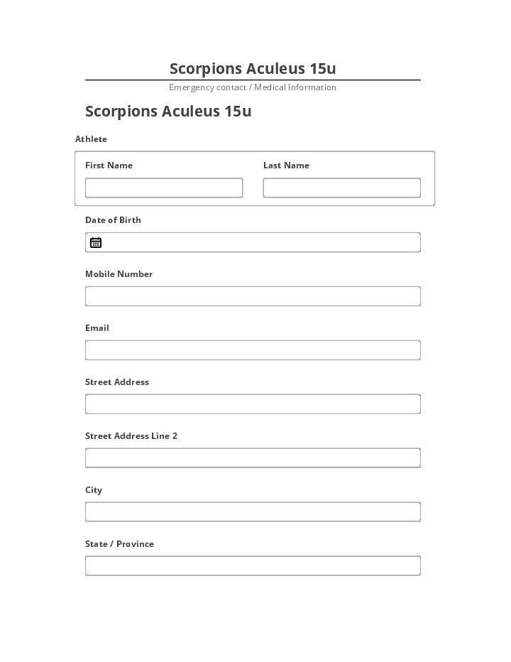Pre-fill Scorpions Aculeus 15u