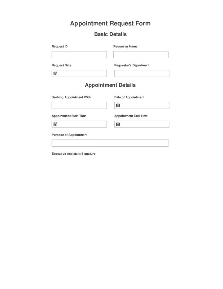 Extract Appointment Request from Netsuite