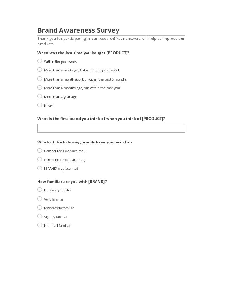 Automate Brand Awareness Survey in Salesforce