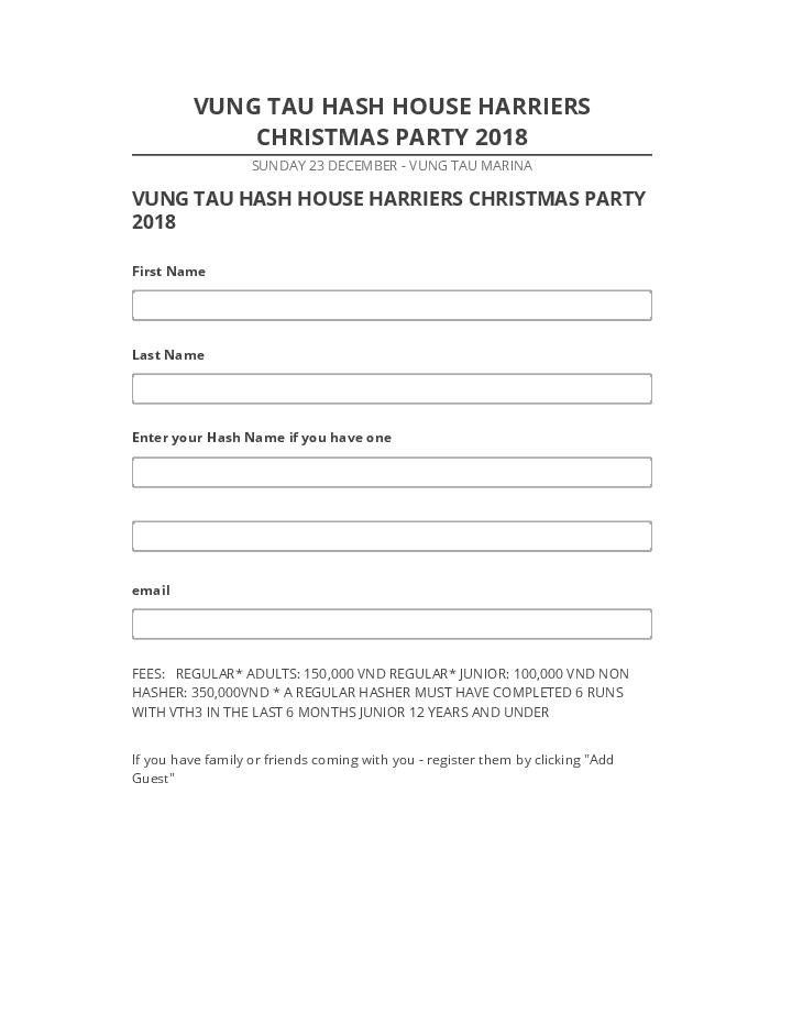 Incorporate VUNG TAU HASH HOUSE HARRIERS CHRISTMAS PARTY 2018