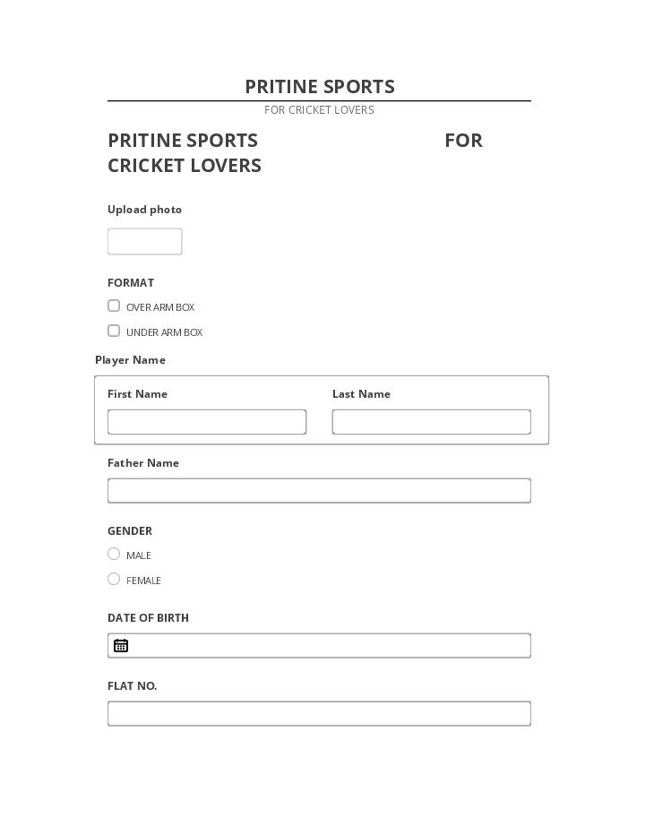 Extract PRITINE SPORTS from Salesforce