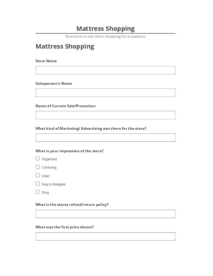 Pre-fill Mattress Shopping from Microsoft Dynamics