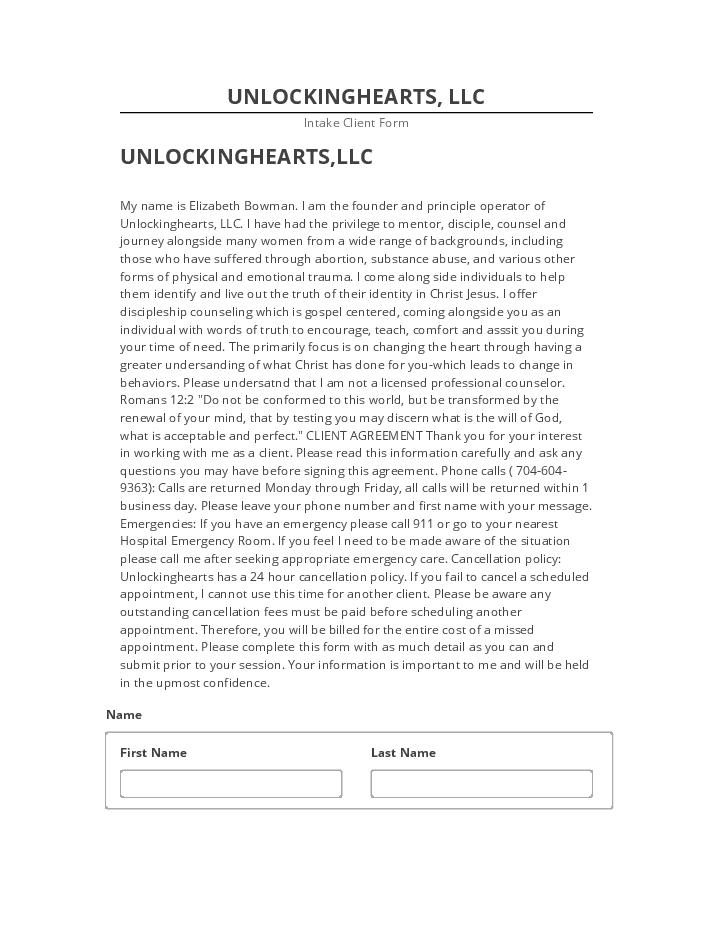 Integrate UNLOCKINGHEARTS, LLC with Salesforce