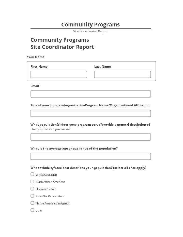 Update Community Programs from Netsuite