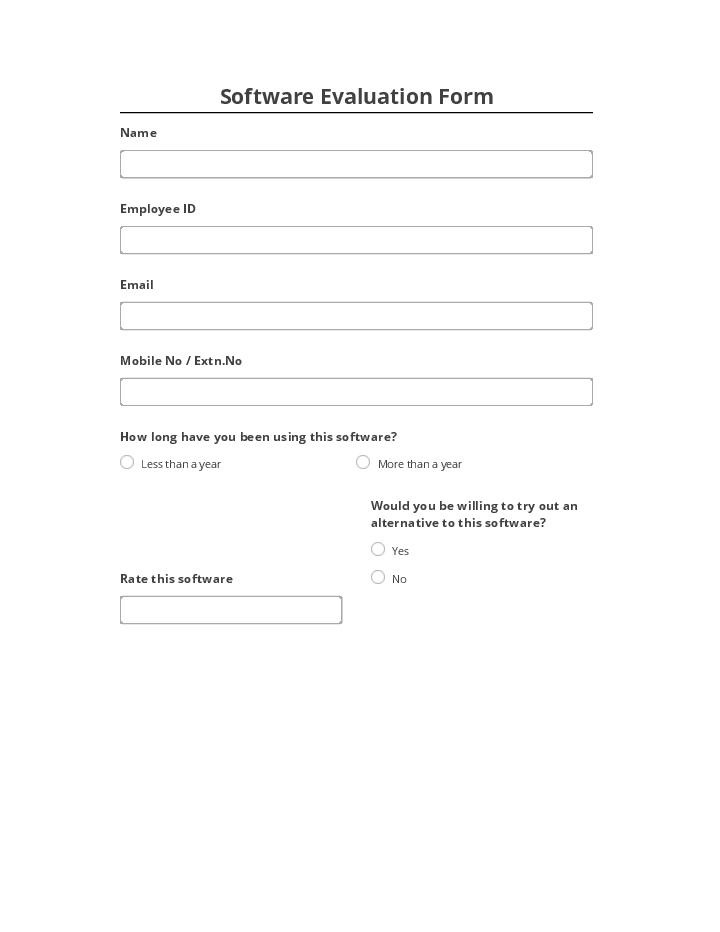 Automate Software Evaluation Form in Salesforce