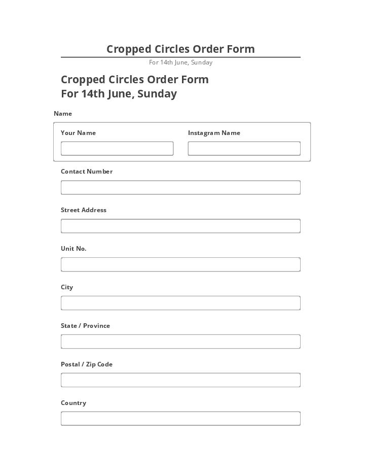 Export Cropped Circles Order Form