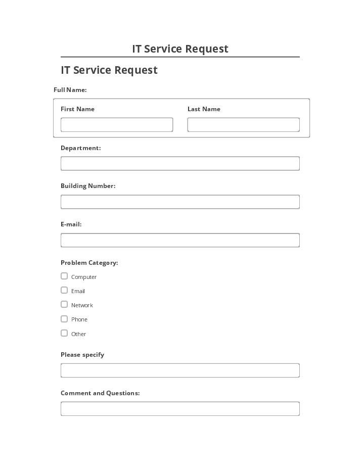 Manage IT Service Request in Salesforce