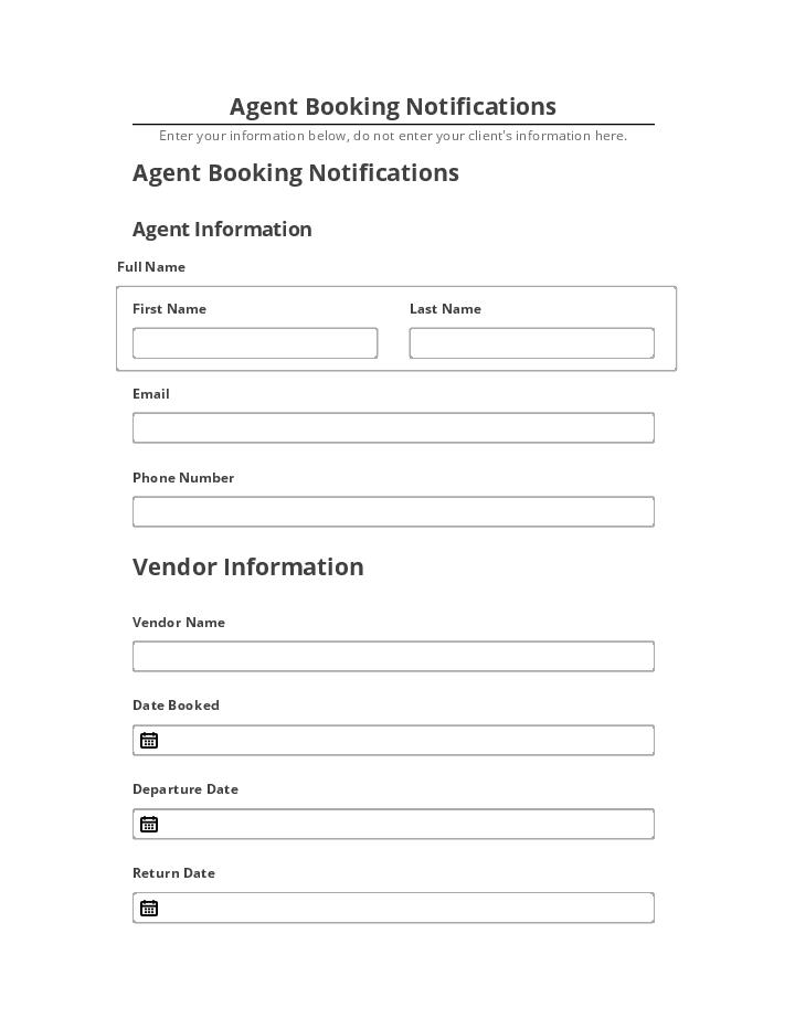 Update Agent Booking Notifications from Salesforce
