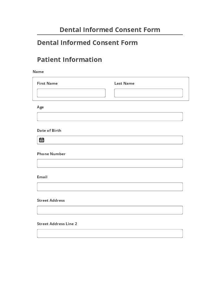 Automate Dental Informed Consent Form