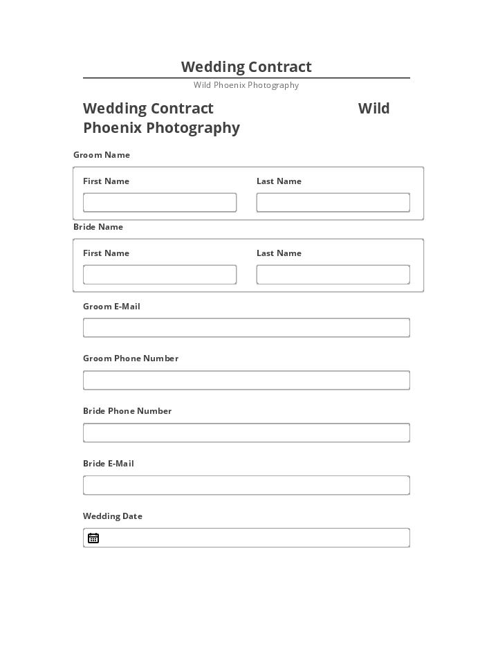 Extract Wedding Contract