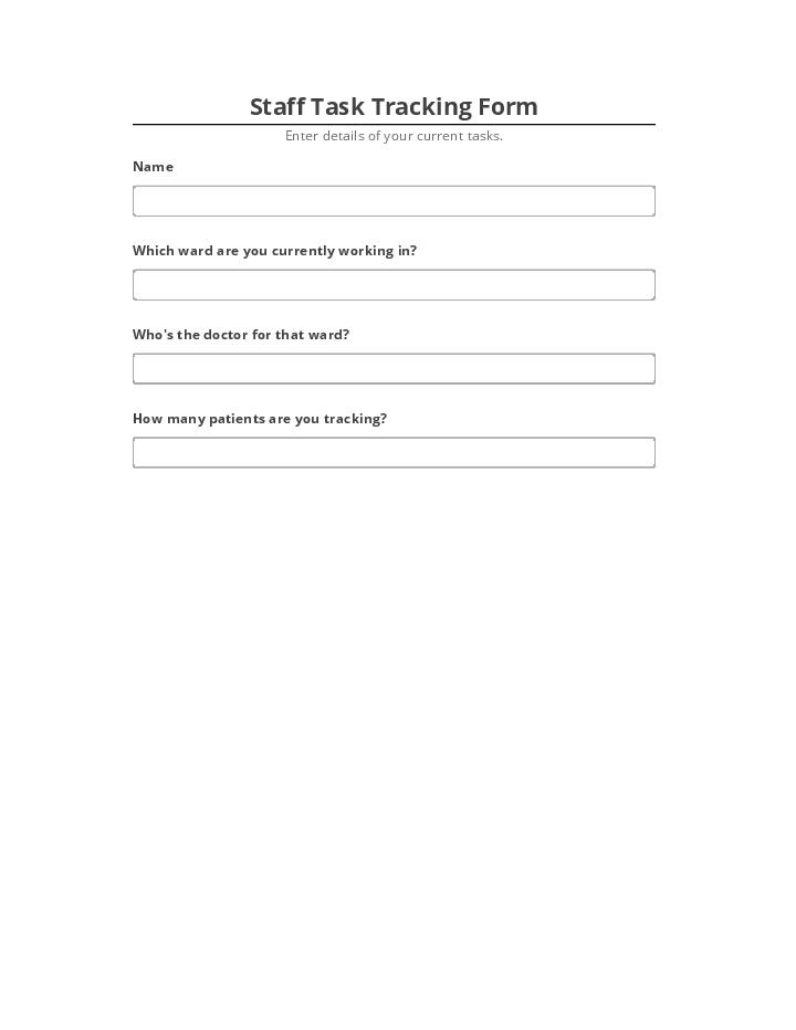 Pre-fill Staff Task Tracking Form from Microsoft Dynamics