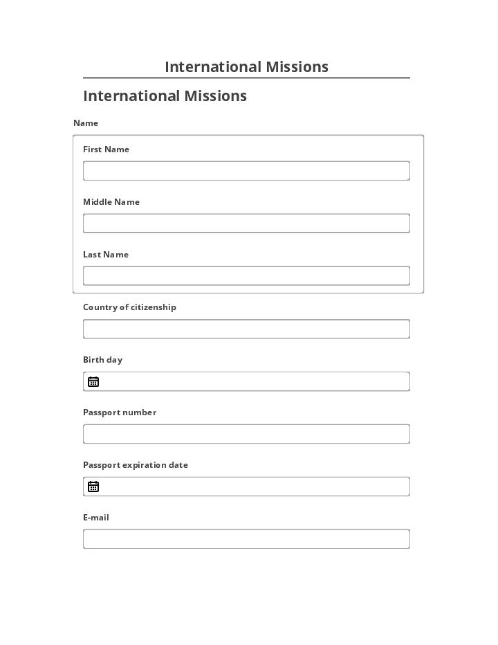 Manage International Missions in Salesforce