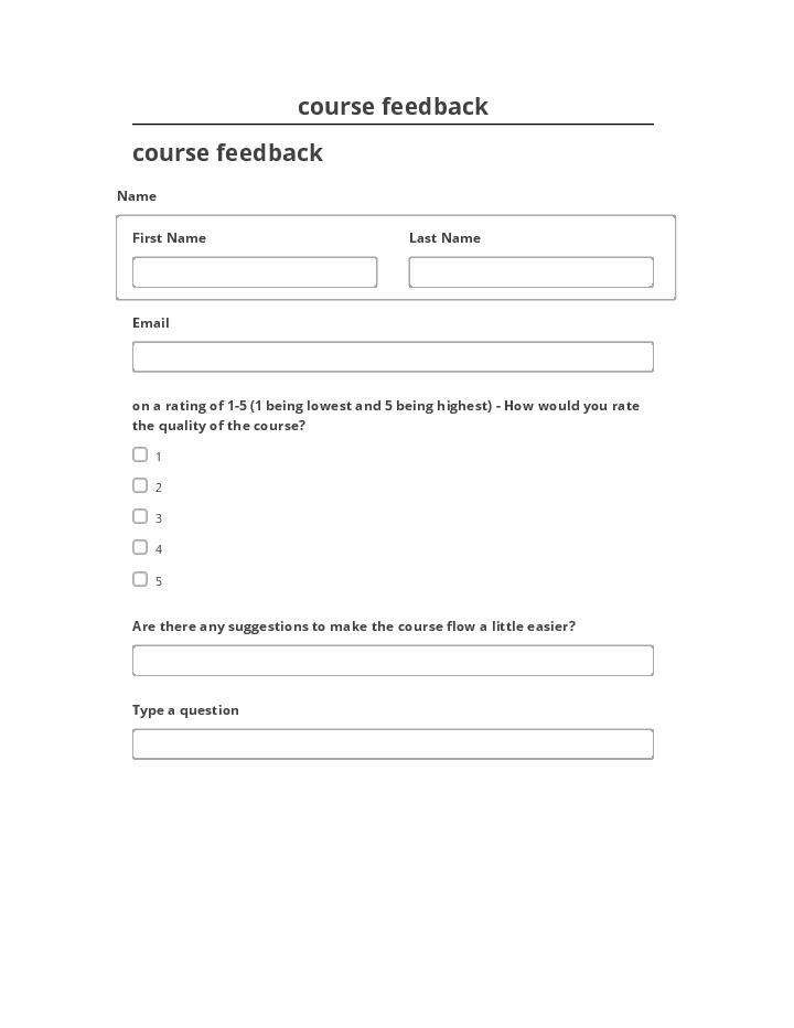 Incorporate course feedback in Salesforce