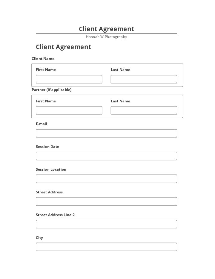 Update Client Agreement