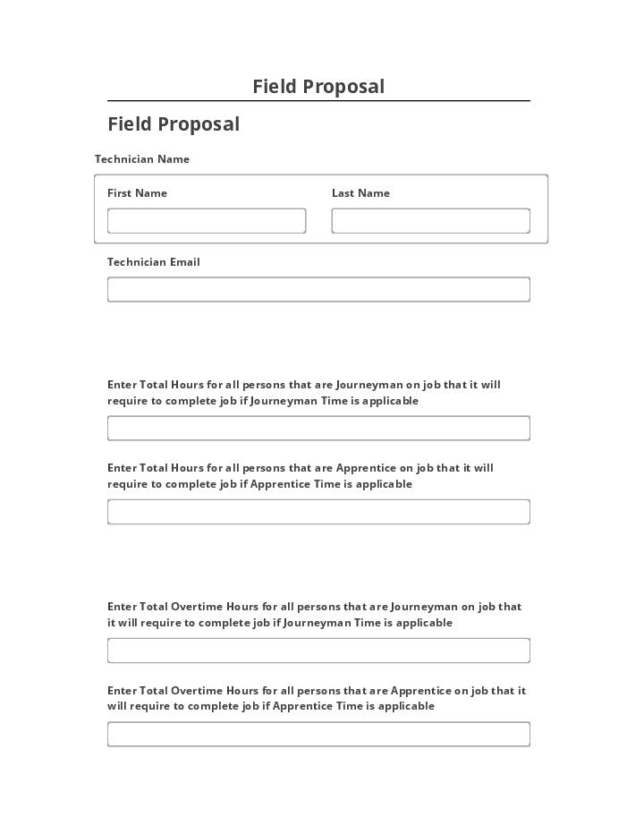 Incorporate Field Proposal