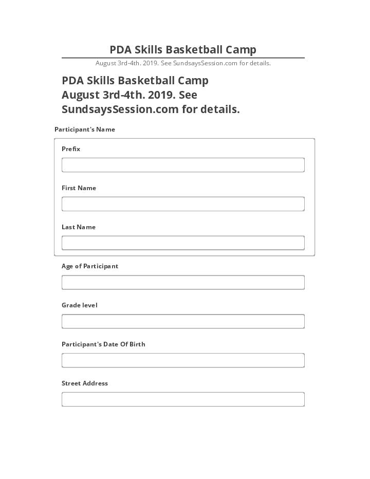 Manage PDA Skills Basketball Camp