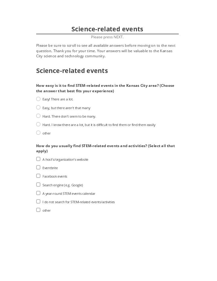 Integrate Science-related events with Microsoft Dynamics